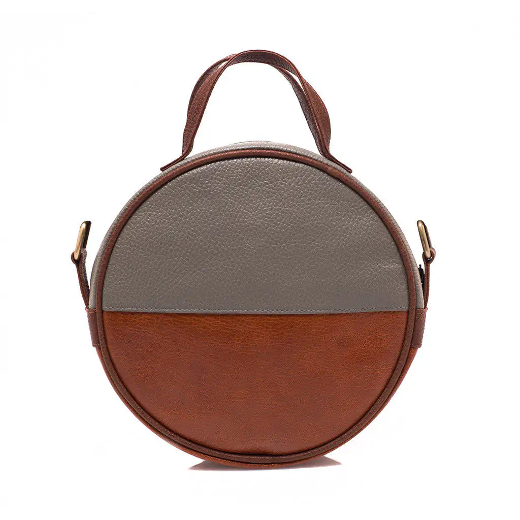 Brown Eco Leather Full Moon Bag