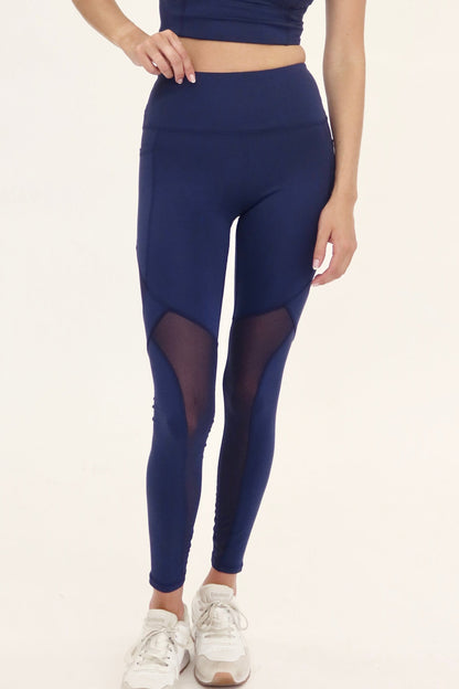 High-Rise Mesh Eco Legging with Pockets