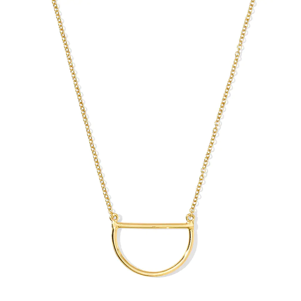 Golden Half Moon Necklace