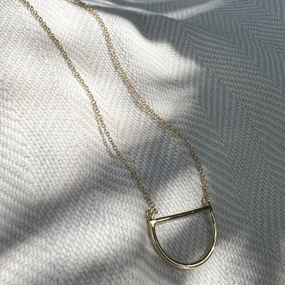 Golden Half Moon Necklace
