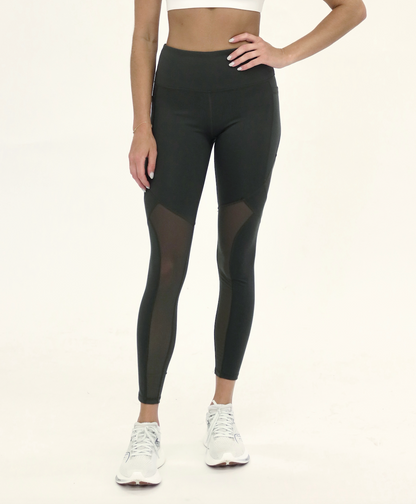 High-Rise Mesh Eco Legging with Pockets