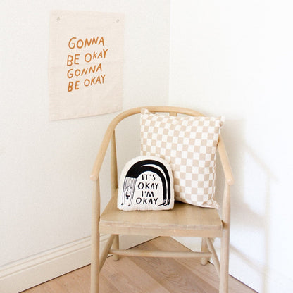 It's Okay Rainbow Pillow