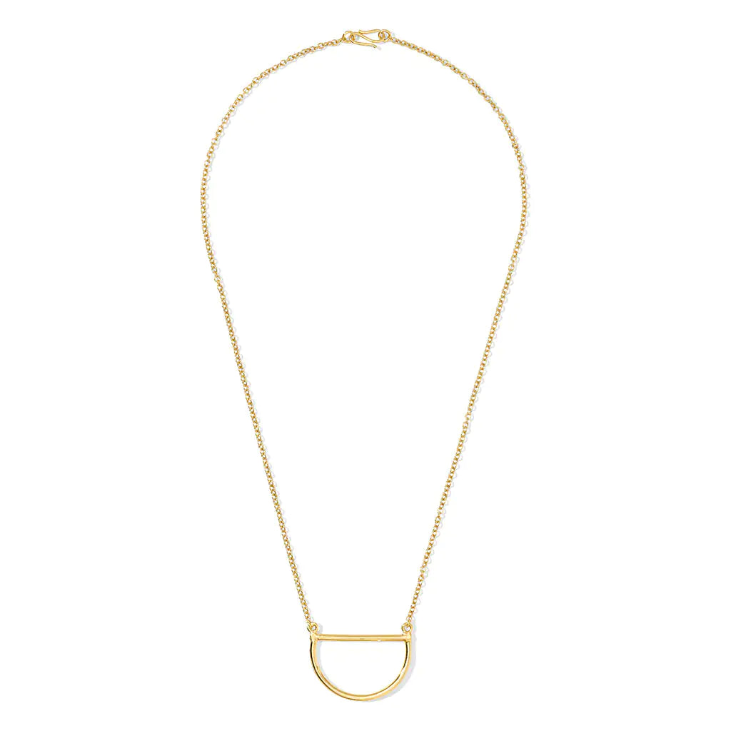 Golden Half Moon Necklace
