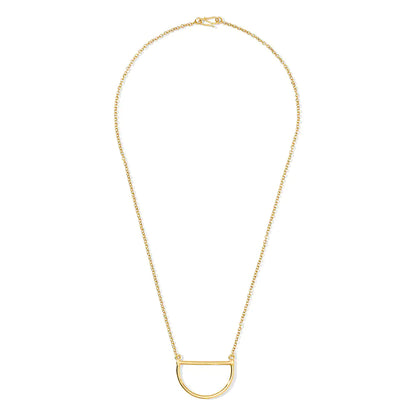 Golden Half Moon Necklace